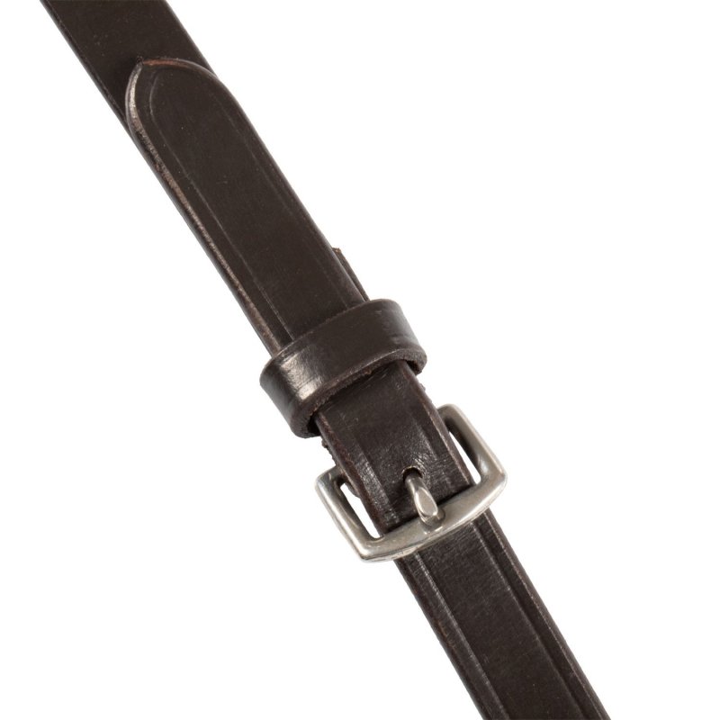 Equestro Redini Magna in cuoio con Grip gommato - Marrone