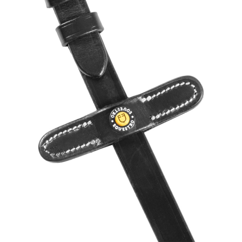 Equestro Redini Magna in cuoio con Grip gommato - Nero