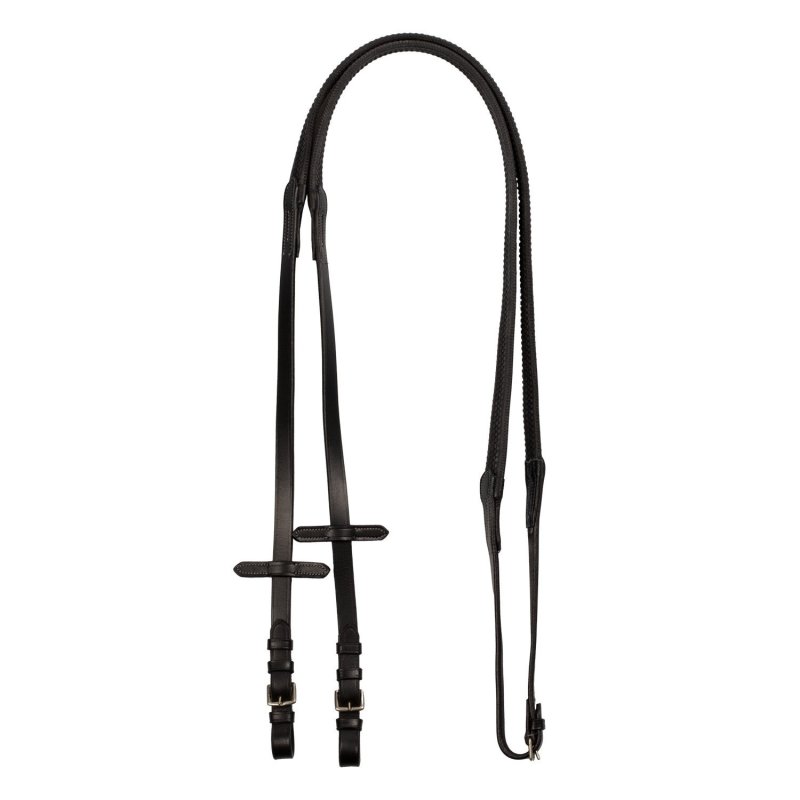 Equestro Redini cuoio e gomma - Nero