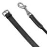 Equestro Redini di ritorno in nylon e cuoio doppiato - Nero