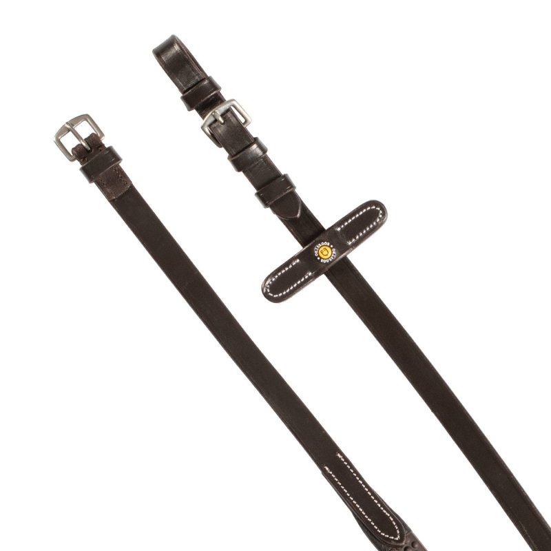 Equestro Redini in cuoio con Grip gommato - Marrone