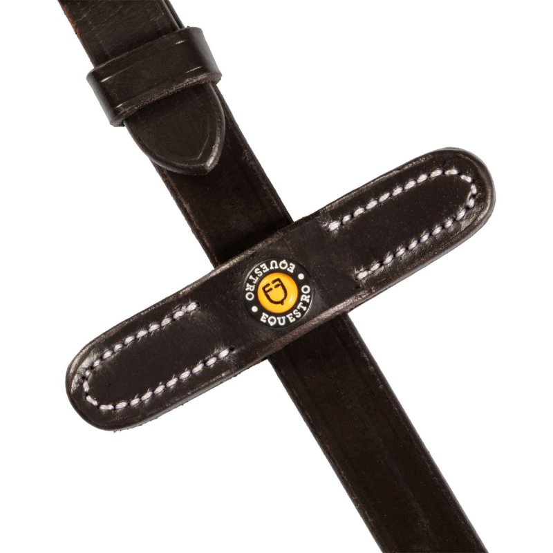 Equestro Redini in cuoio con Grip gommato - Marrone