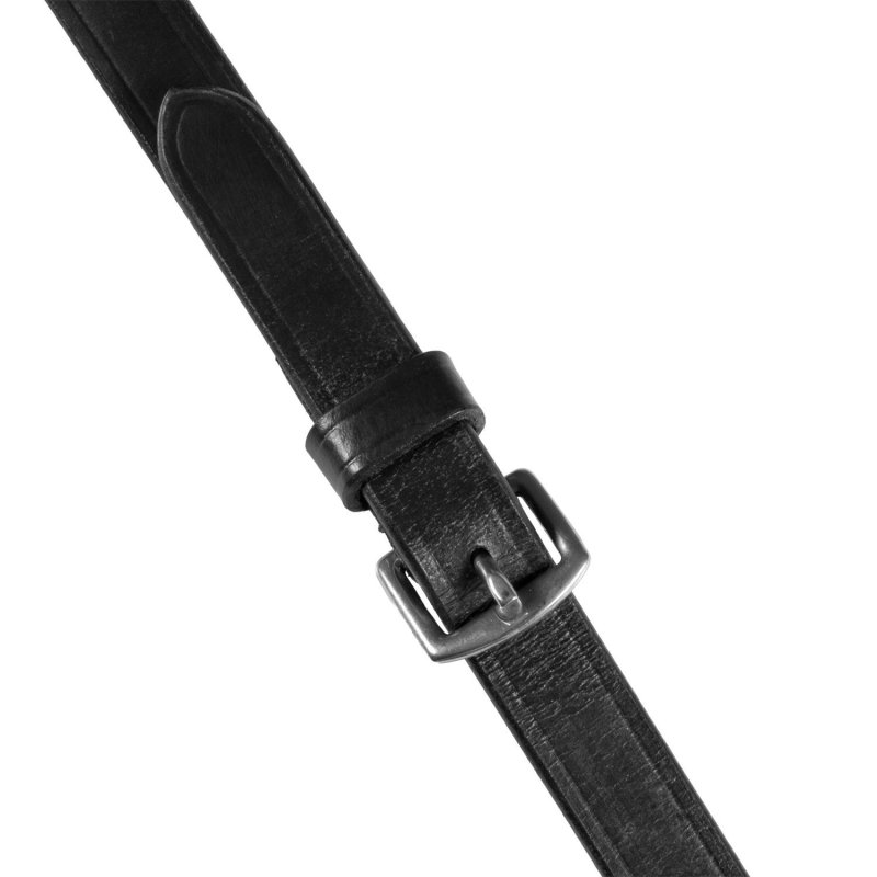 Equestro Redini in cuoio con Grip gommato - Nero