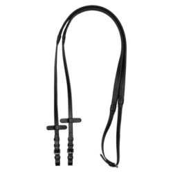 Equestro Redini in cuoio e gomma - Nero