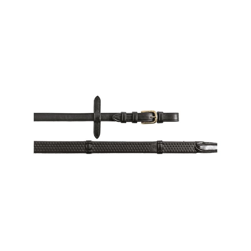 Equestro Redini con fibbie in ottone Nero