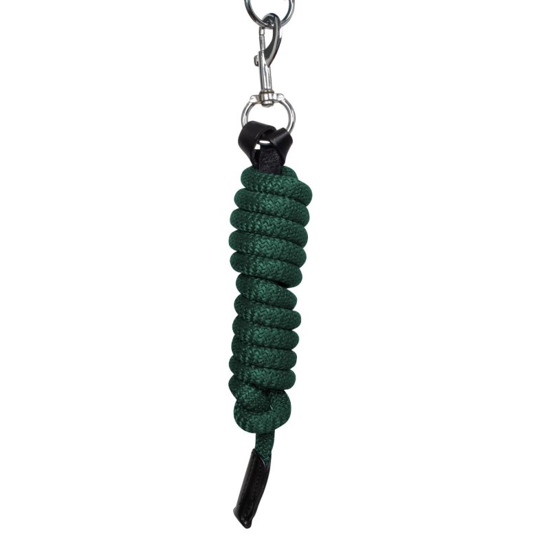 Equestro Cavezza ergonomica con inserti in cuoio - Nero/Verde scuro