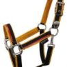 Equestro Cavezza con doppia regolazione - Nero/Rosso/Giallo