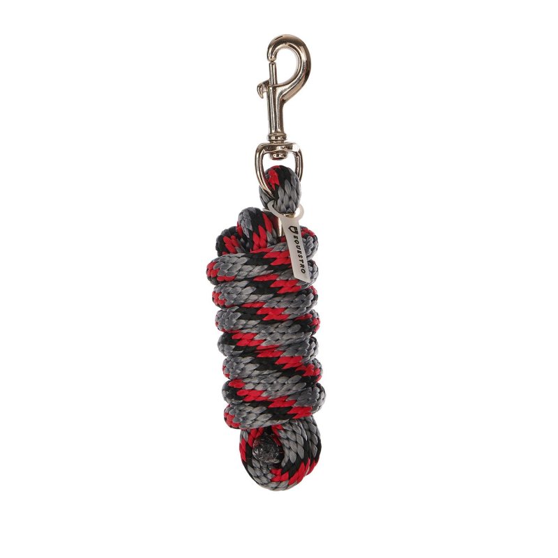 Equestro Cavezza con doppia regolazione - Grigio/Rosso/Nero