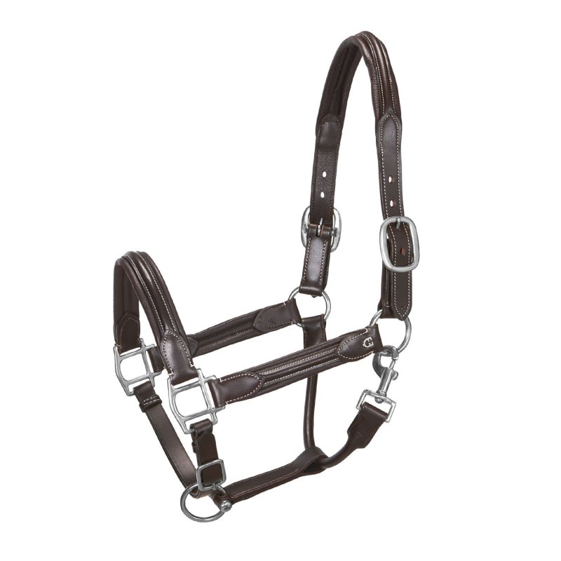 Equestro Cavezza in cuoio morbido Testa di moro