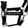 Equestro Cavezza doppia regolazione lunghina coordinata - Nero