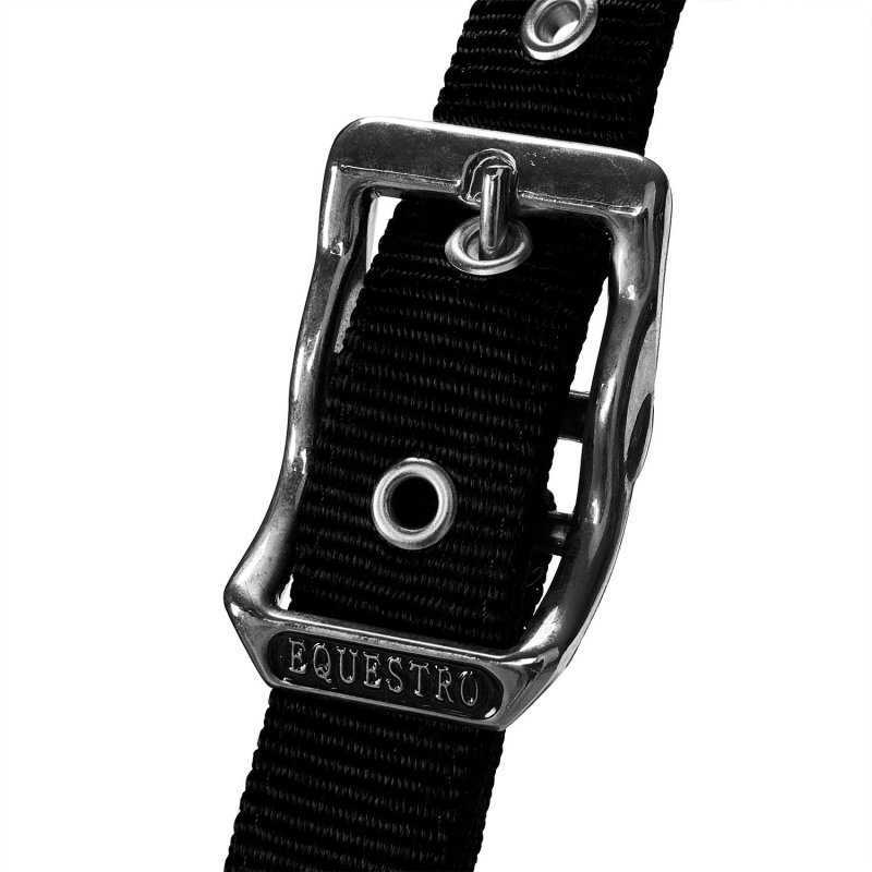 Equestro Cavezza doppia regolazione lunghina coordinata - Nero