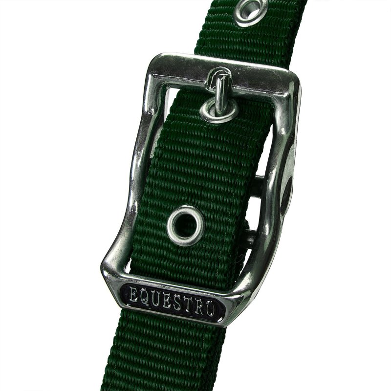 Equestro Cavezza doppia regolazione lunghina coordinata - Verde