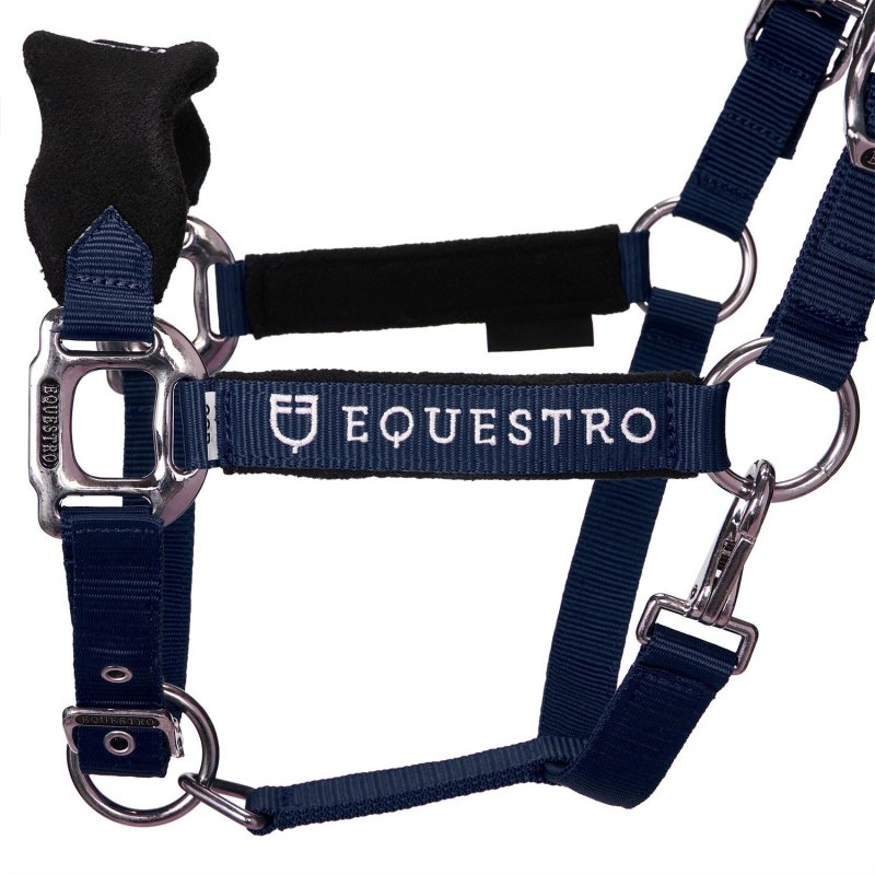 Equestro Cavezza doppia regolazione lunghina coordinata - Blu navy