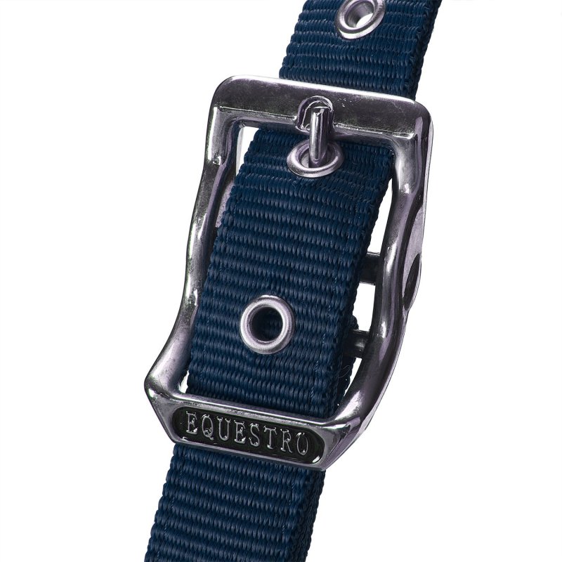 Equestro Cavezza doppia regolazione lunghina coordinata - Blu navy
