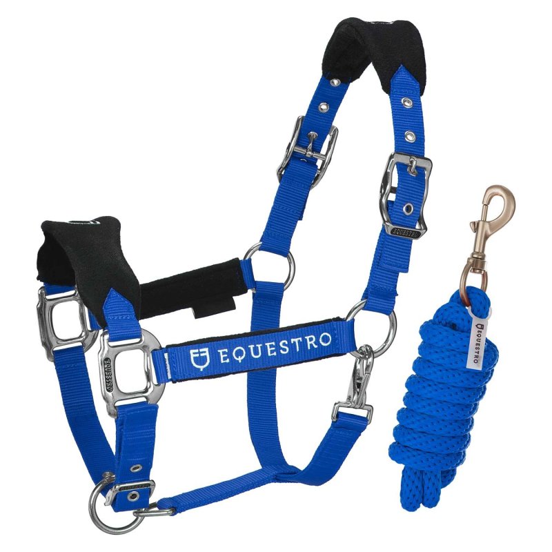 Equestro Cavezza doppia regolazione lunghina coordinata - Blu royal