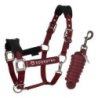 Equestro Cavezza doppia regolazione lunghina coordinata - Bordeaux