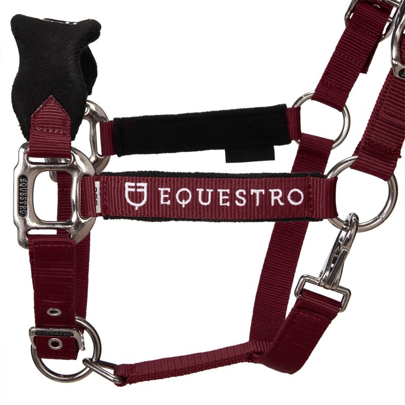 Equestro Cavezza doppia regolazione lunghina coordinata - Bordeaux