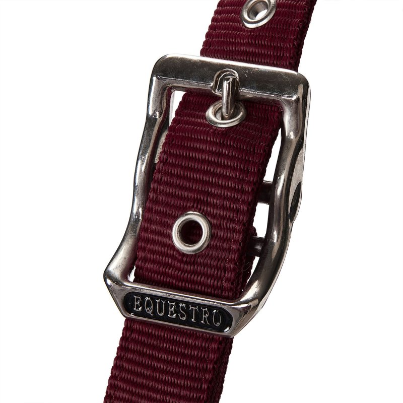 Equestro Cavezza doppia regolazione lunghina coordinata - Bordeaux