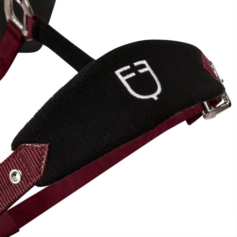 Equestro Cavezza doppia regolazione lunghina coordinata - Bordeaux