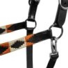 Equestro Cavezza in cuoio con decorazioni Navajo - Nero