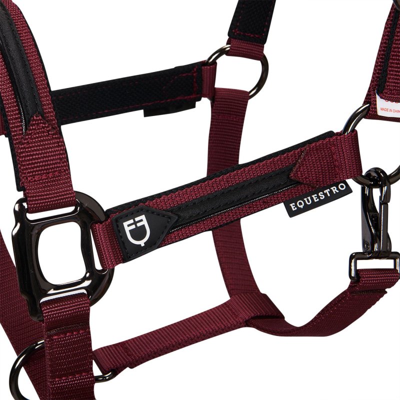 Equestro Cavezza in pile resistente - Bordeaux