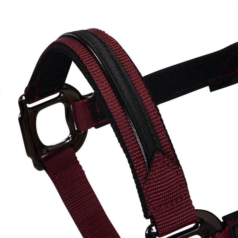 Equestro Cavezza in pile resistente - Bordeaux