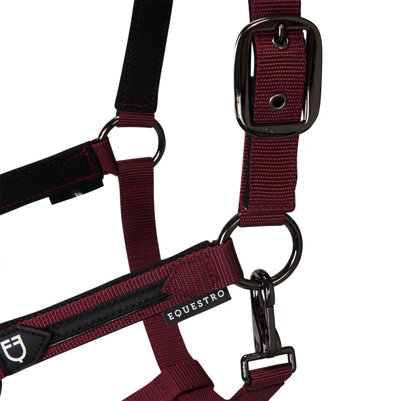 Equestro Cavezza in pile resistente - Bordeaux
