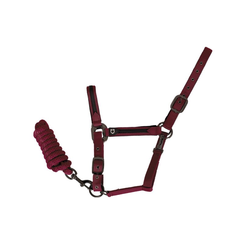 Equestro Cavezza in pile resistente - Bordeaux