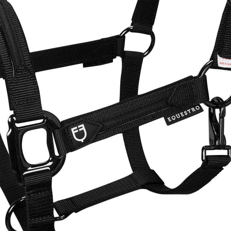 Equestro Cavezza in pile resistente - Nero