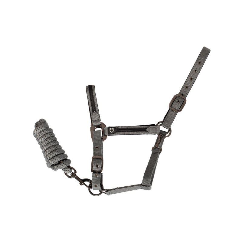 Equestro Cavezza in pile resistente - Grigio