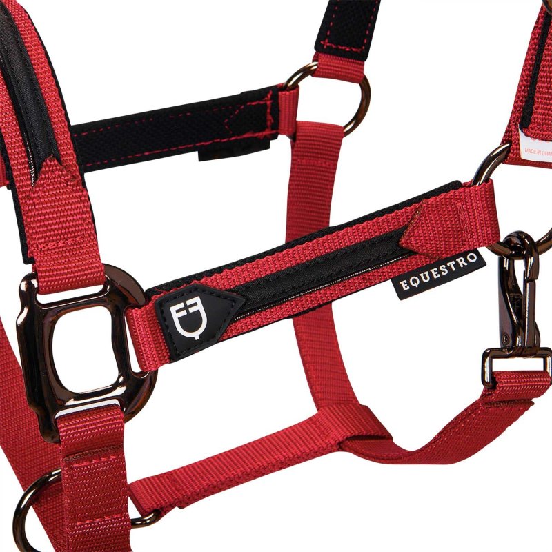Equestro Cavezza in pile resistente - Rosso