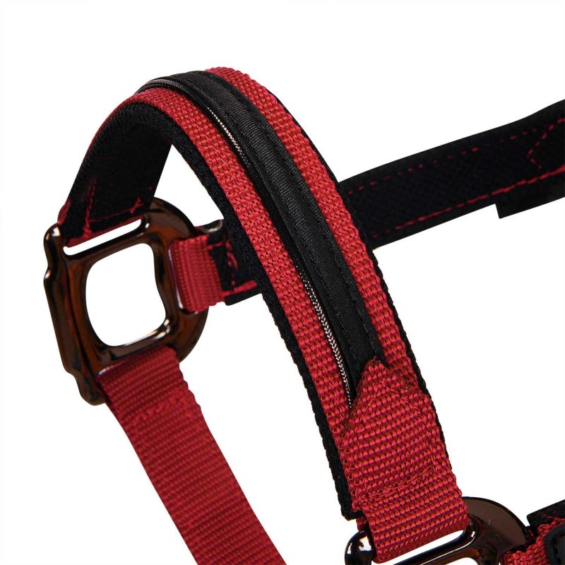 Equestro Cavezza in pile resistente - Rosso