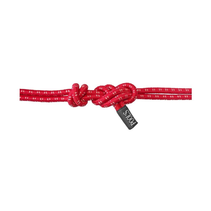 Pool's Cavezza corda annodata con lunghina modello twin - Rosso
