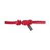 Pool's Cavezza corda annodata con lunghina modello twin - Rosso