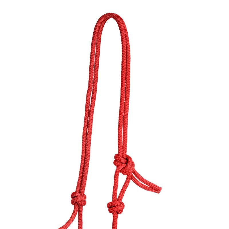 Pool's Cavezza in corda annodata Soft Control - Rosso