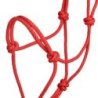 Pool's Cavezza in corda annodata Soft Control - Rosso