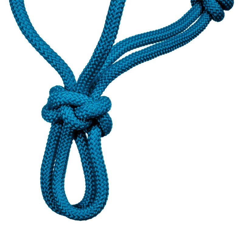 Pool's Cavezza in corda annodata Soft Control - Blu royal