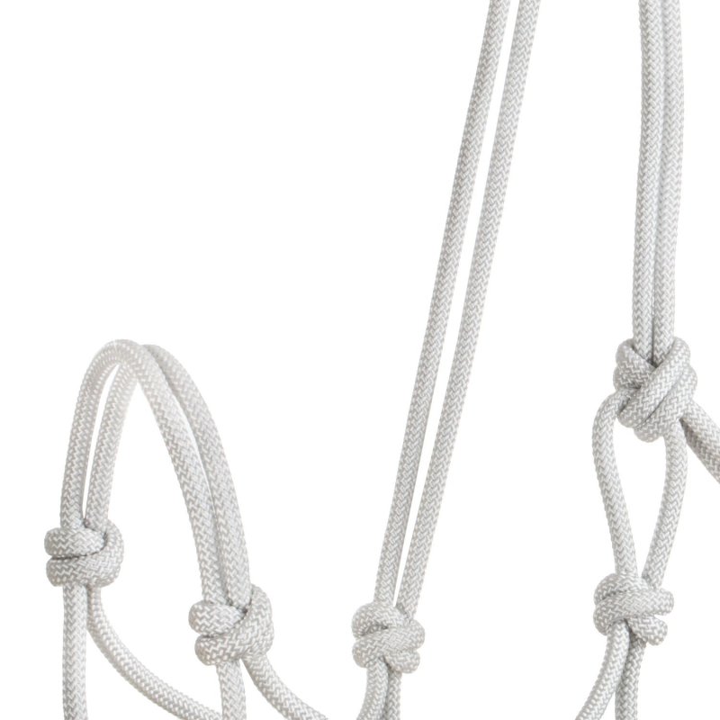Pool's Cavezza in corda annodata Soft Control - Bianco