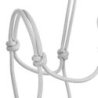 Pool's Cavezza in corda annodata Soft Control - Bianco