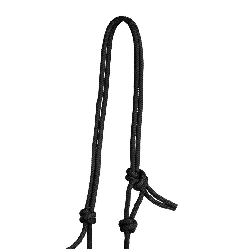 Pool's Cavezza in corda annodata Soft Control - Nero