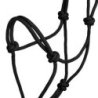 Pool's Cavezza in corda annodata Soft Control - Nero