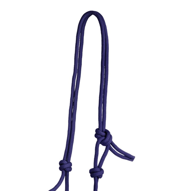 Pool's Cavezza in corda annodata Soft Control - Blu navy