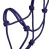 Pool's Cavezza in corda annodata Soft Control - Blu navy