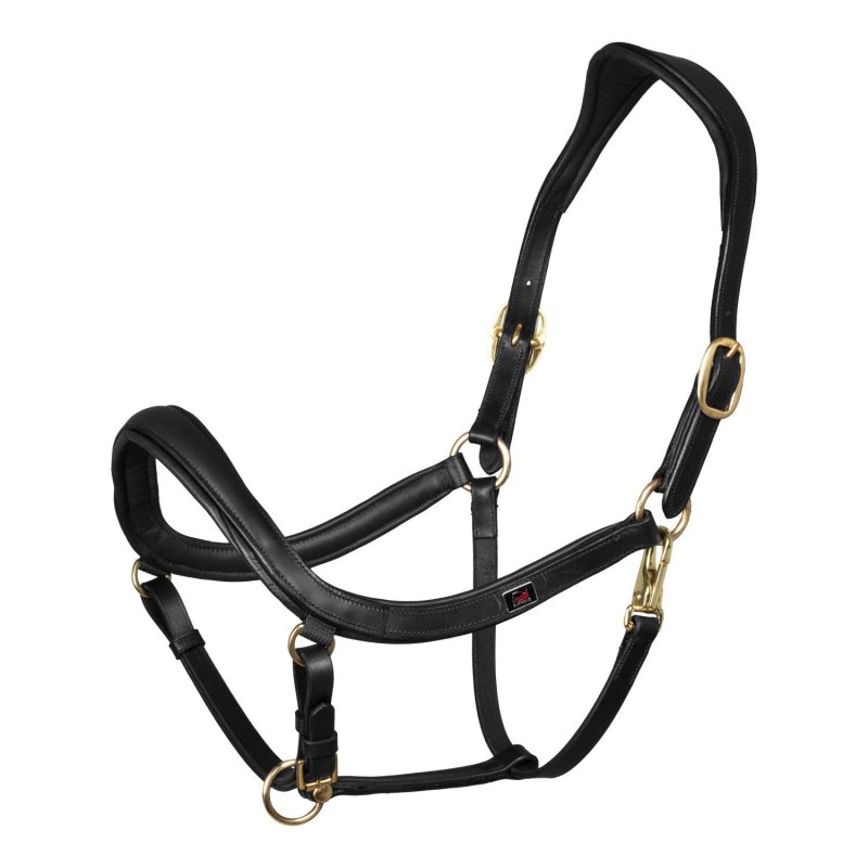 Supreme Cavezza anatomica in cuoio modello Swedish - Nero