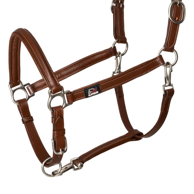 Supreme Cavezza ergonomica in cuoio - Cognac