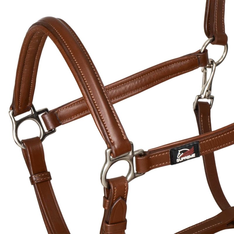 Supreme Cavezza ergonomica in cuoio - Cognac