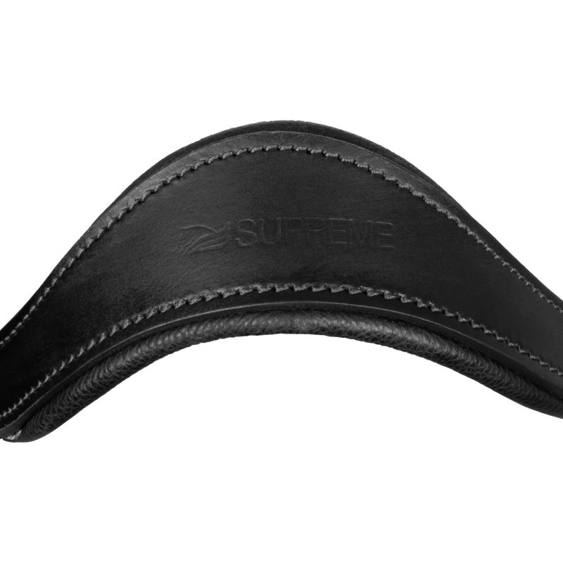 Supreme Cavezza ergonomica in cuoio - Nero