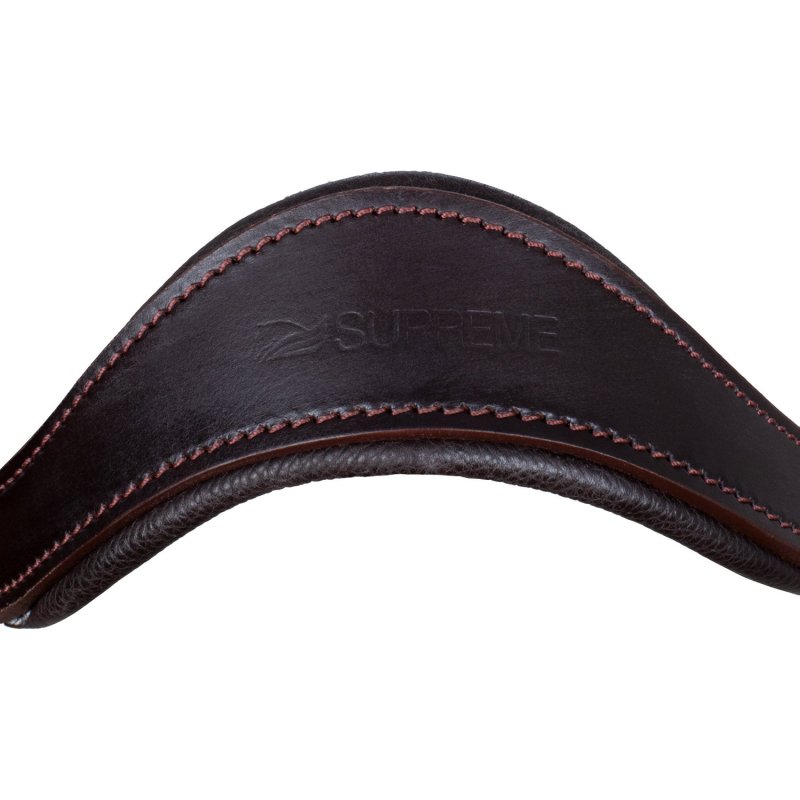 Supreme Cavezza ergonomica in cuoio - Marrone