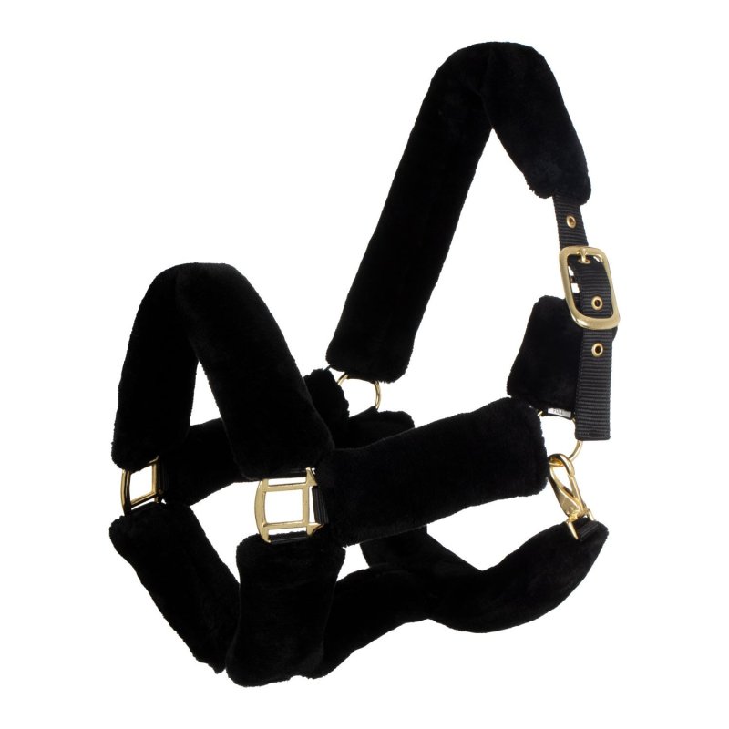 Supreme Cavezza Premium in nylon con lana sintetica Nero