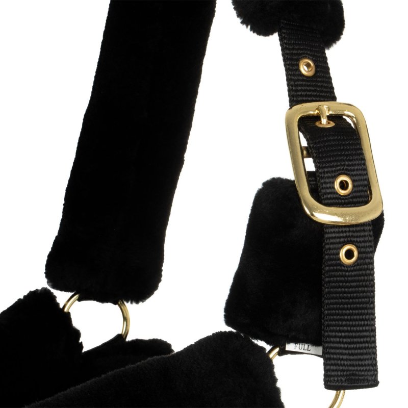Supreme Cavezza Premium in nylon con lana sintetica Nero